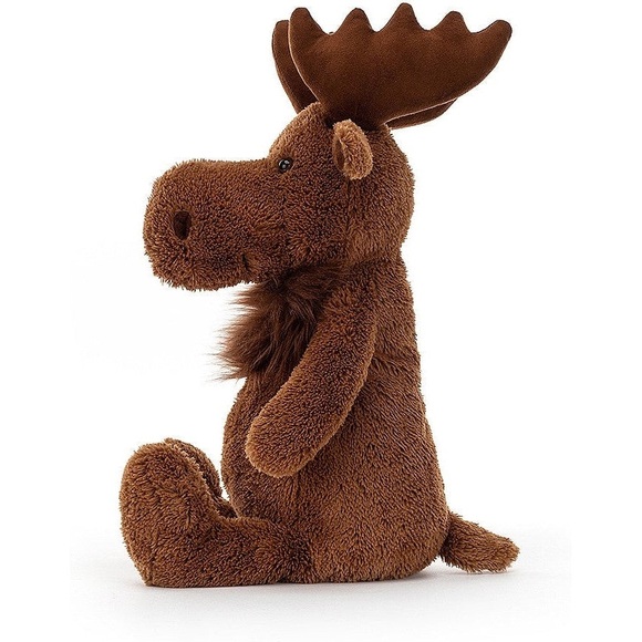 Jellycat Chocolate Brown Maple Moose Plush retired 13” - Picture 3 of 10